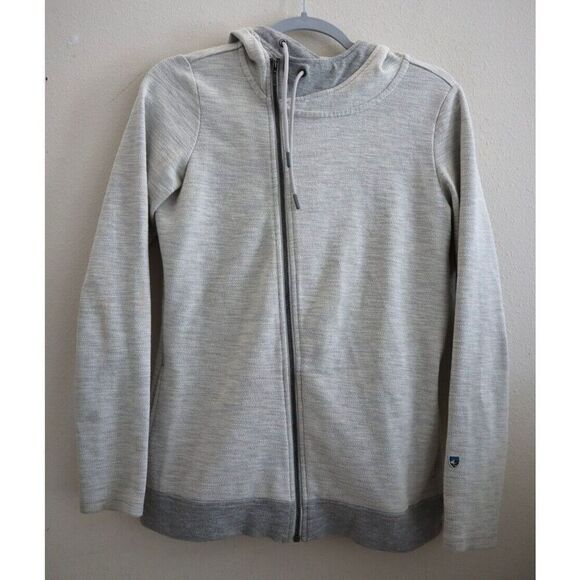 KÜHL 4249 Women's Sz S Gray Heather Arva Capuche Full Zip Hoodie Jacket - Picture 1 of 12